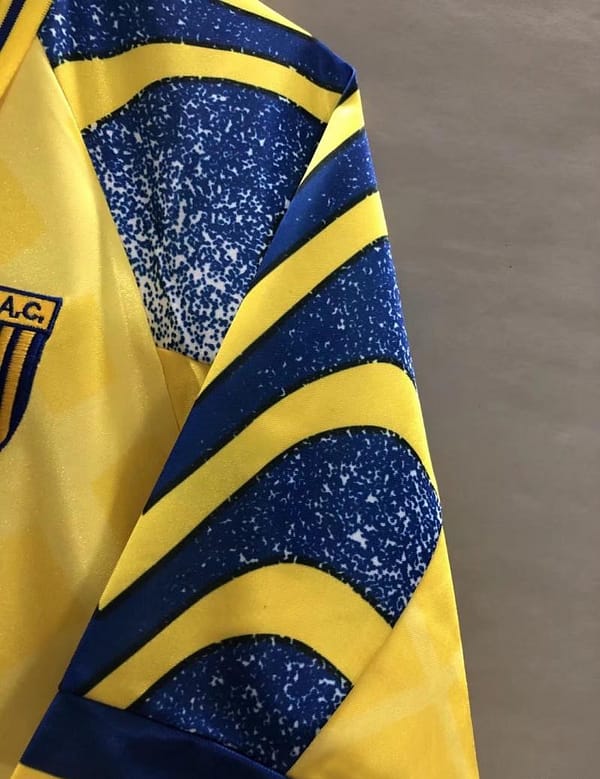 Retro 95/97 Parma Away Yellow Soccer Jersey - Image 6
