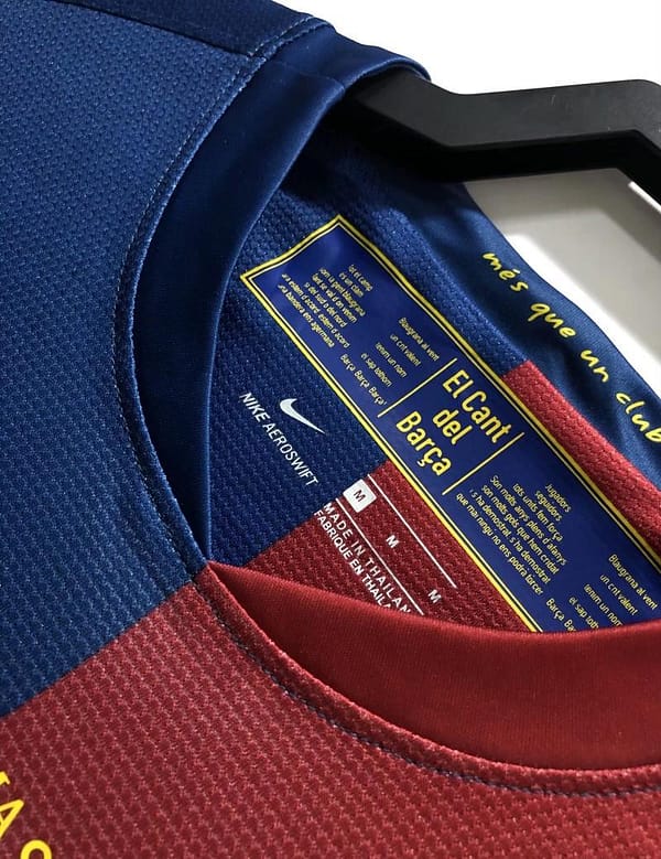 Retro 08/09 Long SLeeve Barcelona Home Champions Version Soccer Jersey - Image 6