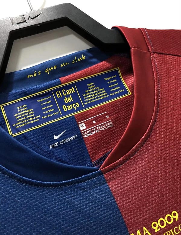 Retro 08/09 Barcelona Home Champions Version Soccer Jersey - Image 7