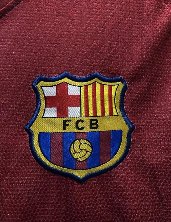 Retro 08/09 Barcelona Home Champions Version Soccer Jersey - Image 9