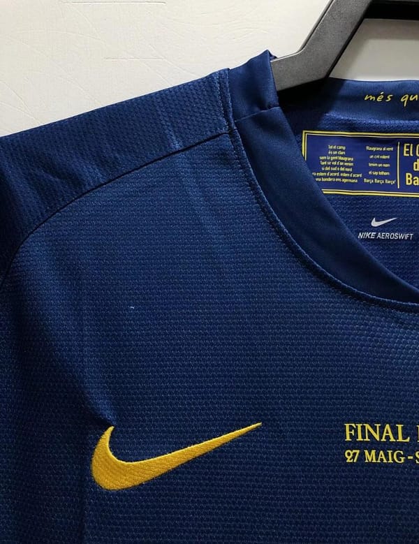 Retro 08/09 Barcelona Home Champions Version Soccer Jersey - Image 12