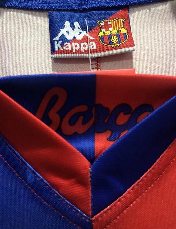 Retro 92/95 Barcelona Home Soccer Jersey - Image 3