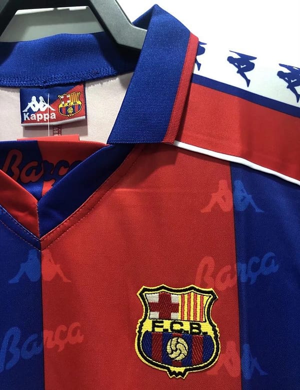 Retro 92/95 Barcelona Home Soccer Jersey - Image 8