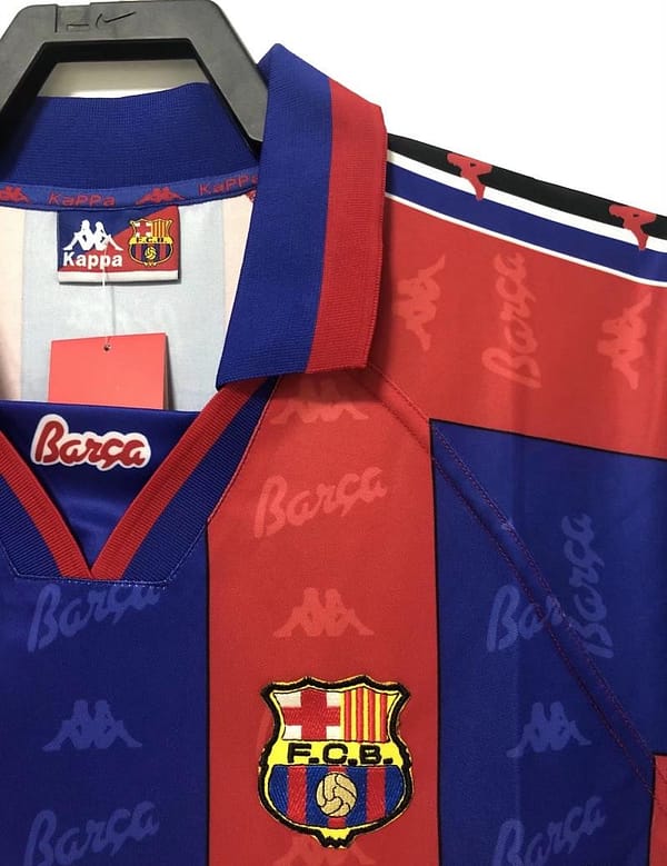 Retro 96/97 Barcelona Home Soccer Jersey - Image 8