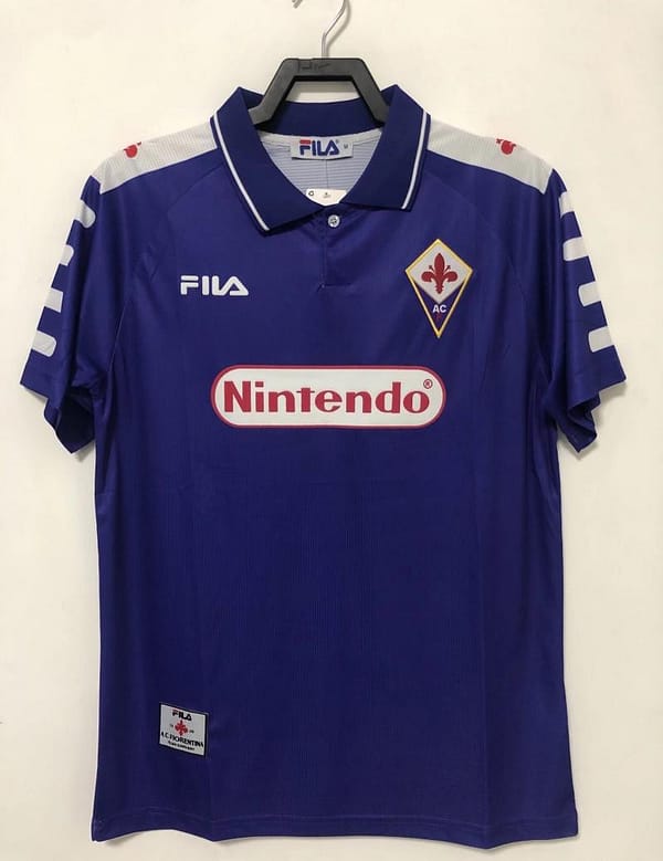Retro 98/99 Fiorentina Home Soccer Jersey - Image 4