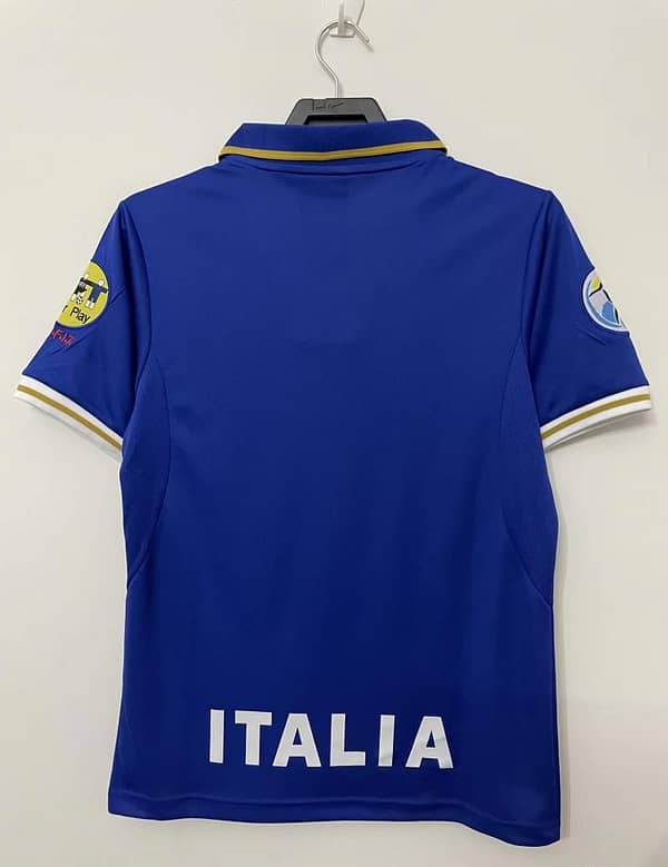 Retro 1996 Italy Home With 96 EURO Patch Soccer Jersey - Image 3