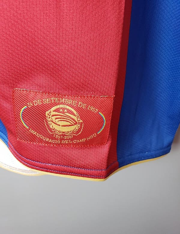 Retro 07/08 Barcelona home Soccer Jersey - Image 6