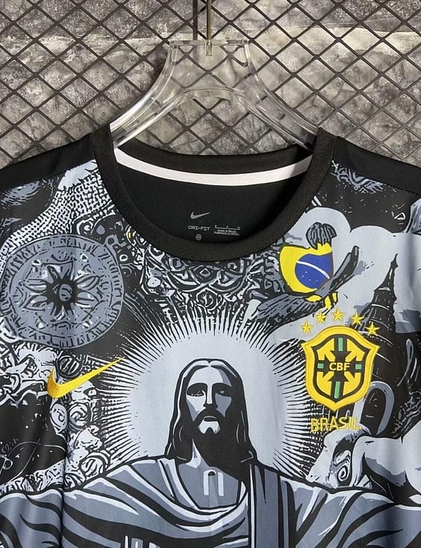 2024 Brazil Copa America Black Goalkeeper Jersey - Image 3