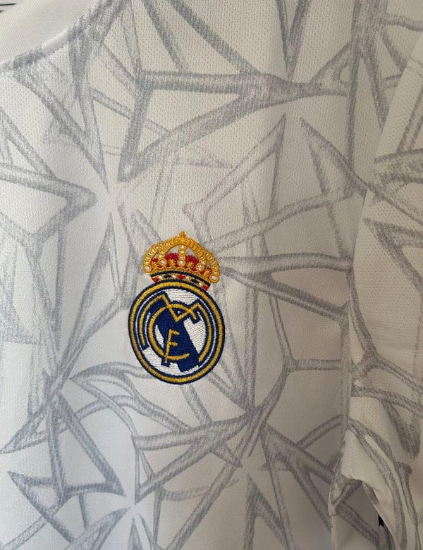 24/25 Real Madrid White Pre-Match Jersey - Image 3