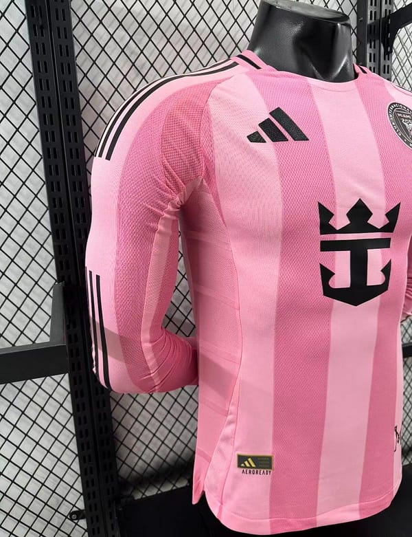 Player Version 25/26 Inter Miami Away Pink Long Sleeve Jersey - Image 3