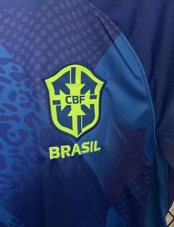 2025 Brazil Away Blue Jersey - Image 4
