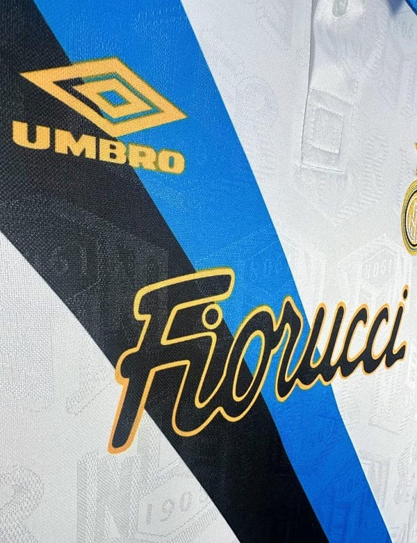 Retro 94/95 Inter Milan Away White Jersey - Image 3