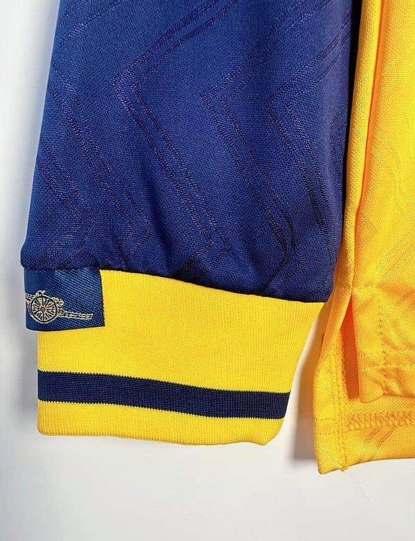 Retro 96/97 Arsenal Away Yellow Long Sleeve Jeresy - Image 8