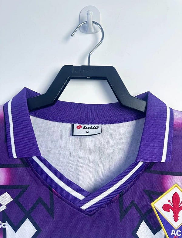 Retro 92/93 Fiorentina Away Long Sleeve  Jersey - Image 3