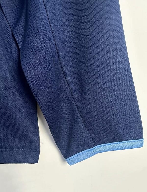 Retro 04/05 Long Sleeve Atletico Madrid Away Blue Jersey - Image 5