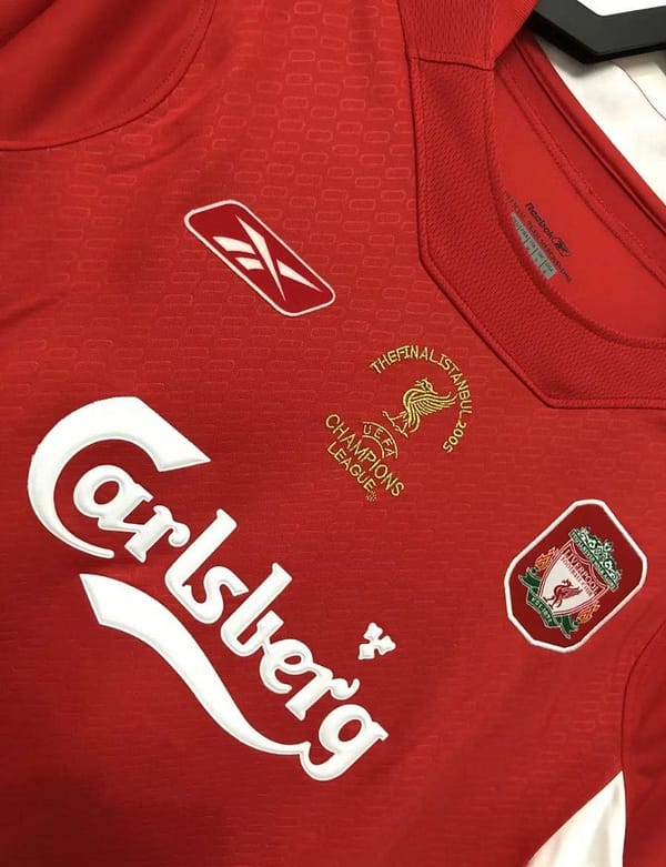 Retro 04/05 Liverpool Home Long Sleeve Jersey - Image 3
