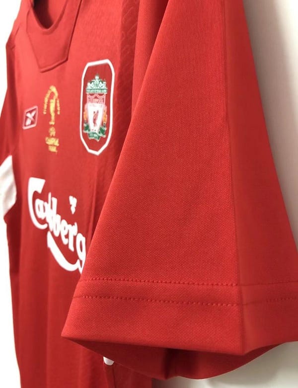 Retro 04/05 Liverpool Home Long Sleeve Jersey - Image 5
