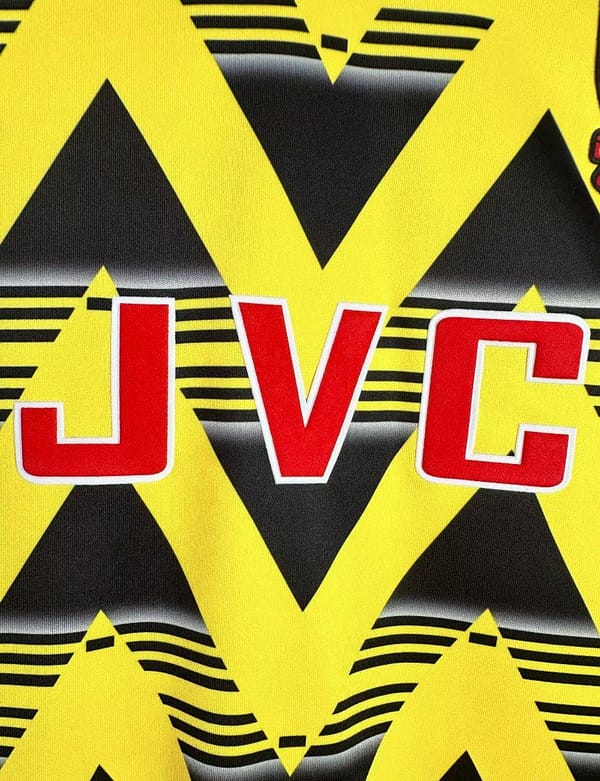 Retro 91/93 Arsenal Away Yellow Long Sleeve Jersey - Image 6