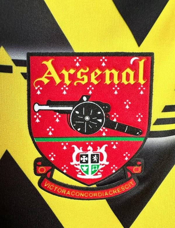 Retro 91/93 Arsenal Away Yellow Long Sleeve Jersey - Image 7