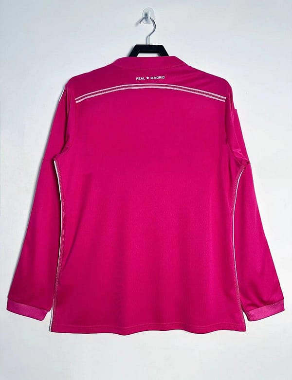 Retro 14/15 Real Madrid Away Pink Long Sleeve Jersey - Image 2