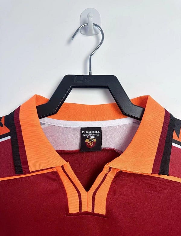 Retro 98/99 Roman Home Long Sleeve Jersey - Image 4