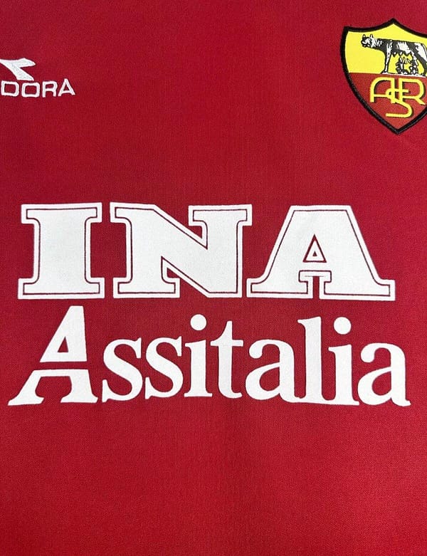 Retro 98/99 Roman Home Long Sleeve Jersey - Image 8