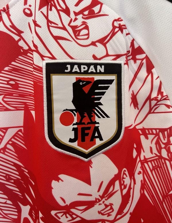 2024 Japan National Team Dragon Ball Z Limited Edition Red/White Jersey - Image 4