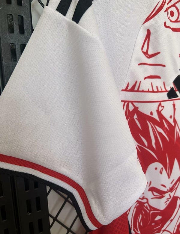 2024 Japan National Team Dragon Ball Z Limited Edition Red/White Jersey - Image 5