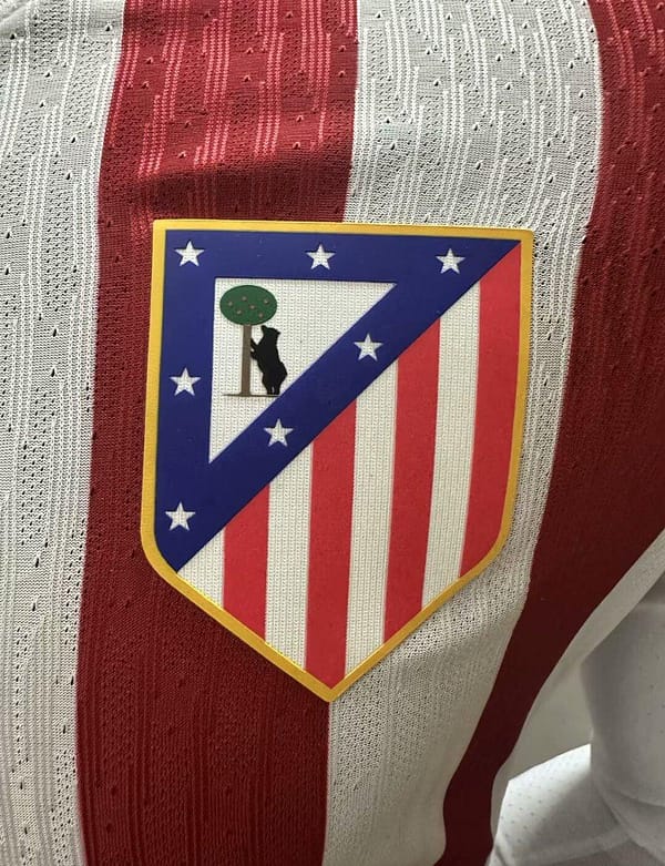 2025/26 Player Version Atletico Madrid Home Long Sleeve Jersey - Image 5