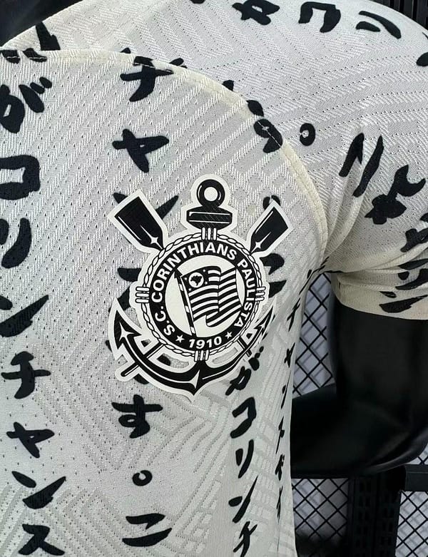 Player Version Retro 22/23 Corinthians Third Japan 10 Years Yellow Jersey - Image 7