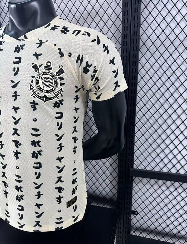 Player Version Retro 22/23 Corinthians Third Japan 10 Years Yellow Jersey - Image 8