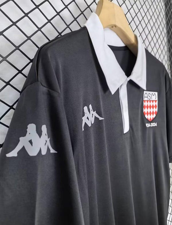 24/25 AS Manaco Black 100th Anniversary Special Jersey - Image 3