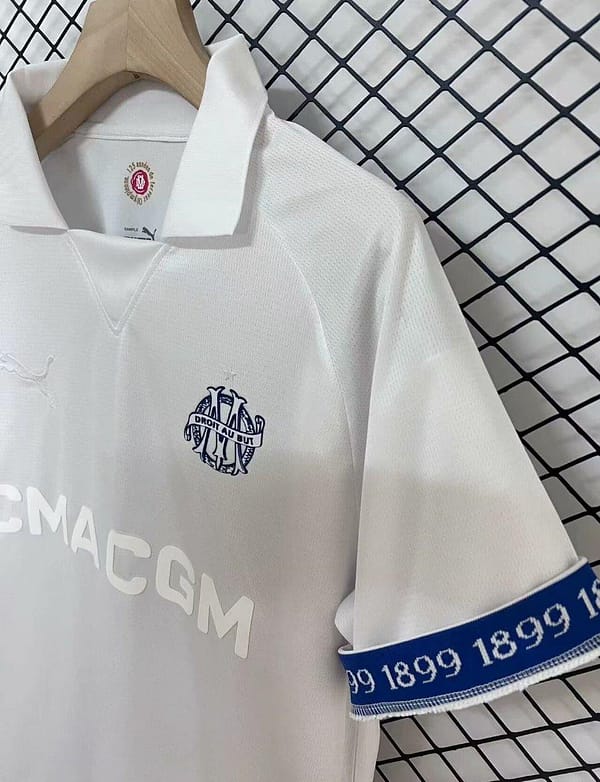 24/25 Olympique Marseille 125th Anniversary White Jersey - Image 3