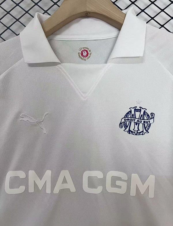 24/25 Olympique Marseille 125th Anniversary White Jersey - Image 5