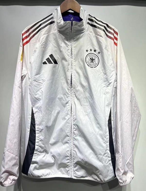 2024 Germany White/Purple Reversible Windbreaker - Image 4