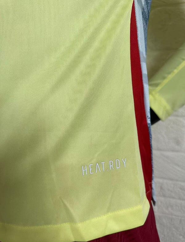 Player Version 2024 Spain Away Yellow Long Sleeve Jersey - Image 7