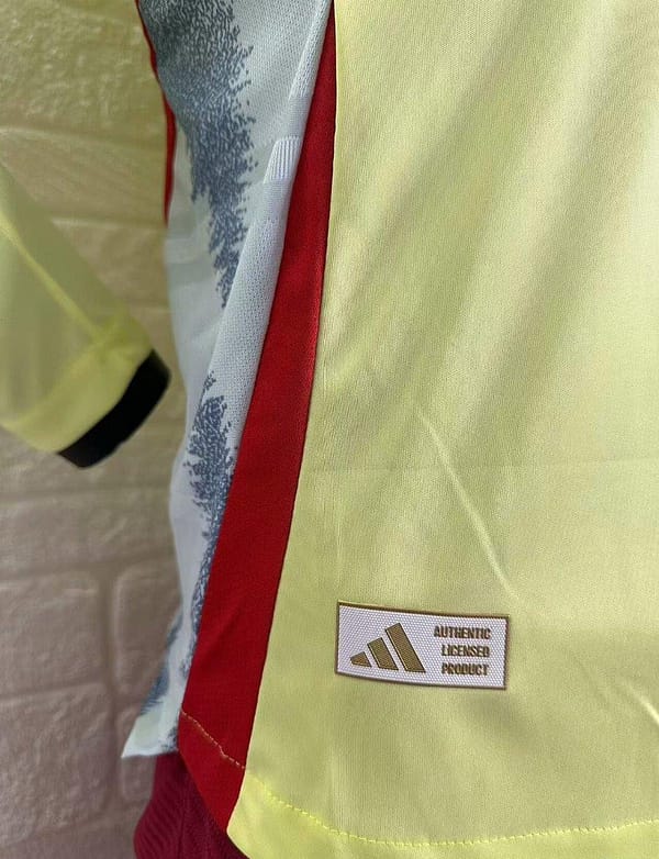 Player Version 2024 Spain Away Yellow Long Sleeve Jersey - Image 9