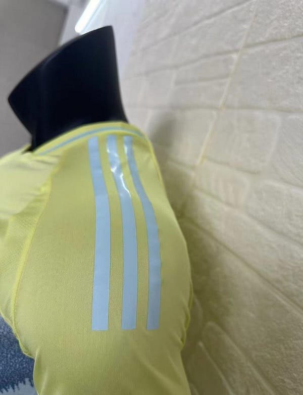 Player Version 2024 Spain Away Yellow Long Sleeve Jersey - Image 10
