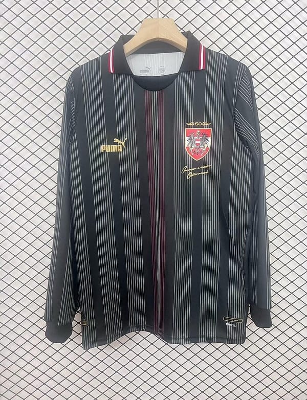 2024 Austria 50Th Anniversary Black Long Sleeve Jersey - Image 3