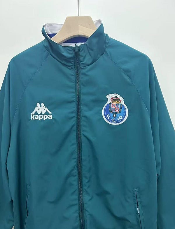 24/25 Porto Dark Cyan/White/Blue Reversible Windbreaker - Image 6