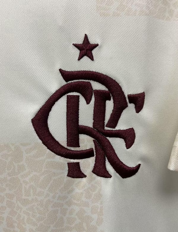 24/25 Flamengo Pre-Match White Training Jersey - Image 5
