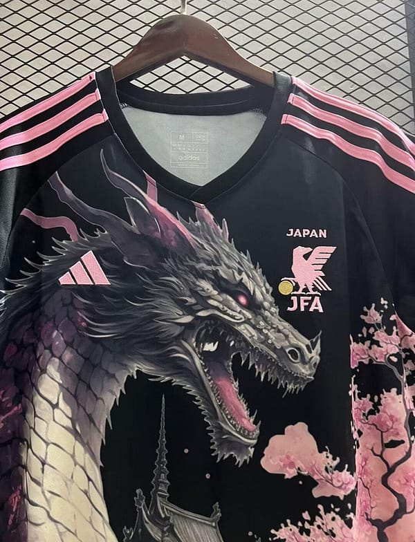 2024 Japan Pink/Black Dragon Special Jersey - Image 3