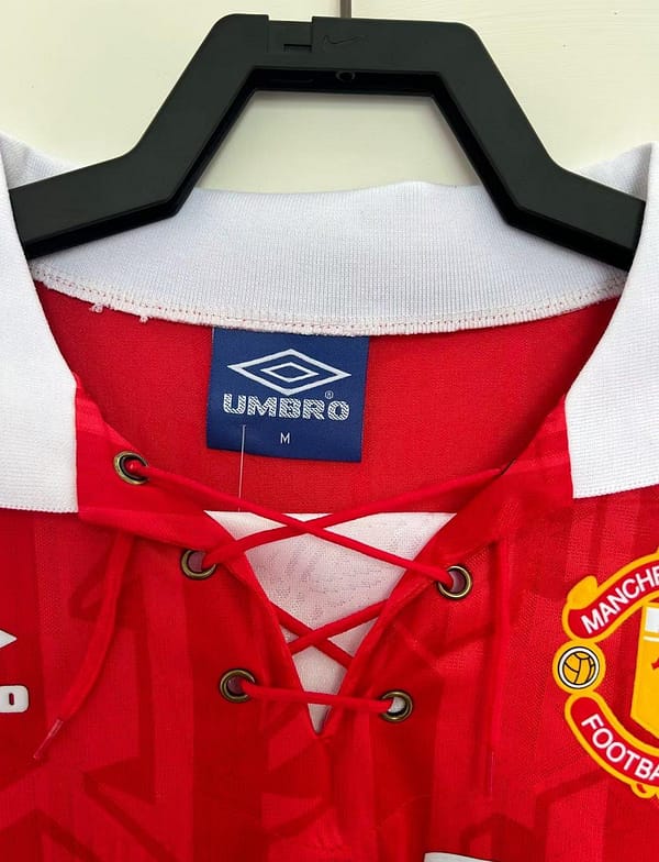 Retro 93/94 Manchester United Home Long Sleeve Jersey - Image 5
