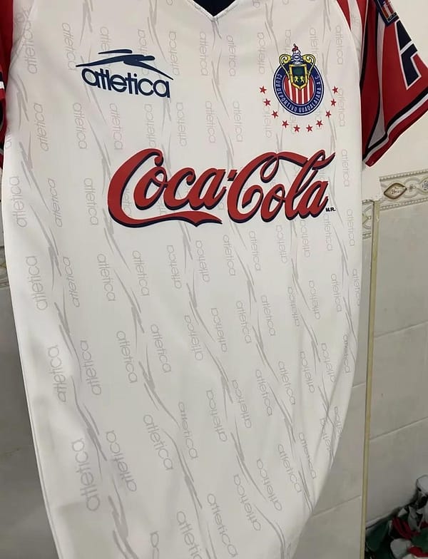 Retro 98/99 Chivas Guadalajara Away White Jersey - Image 3