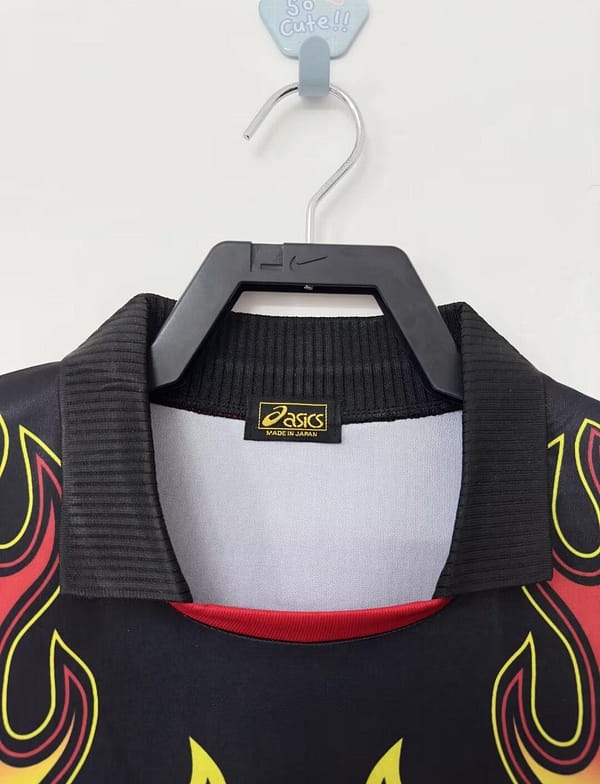 Retro 1998 Japan Goalkeeper Red Flame Long Sleeve Jersey - Image 9