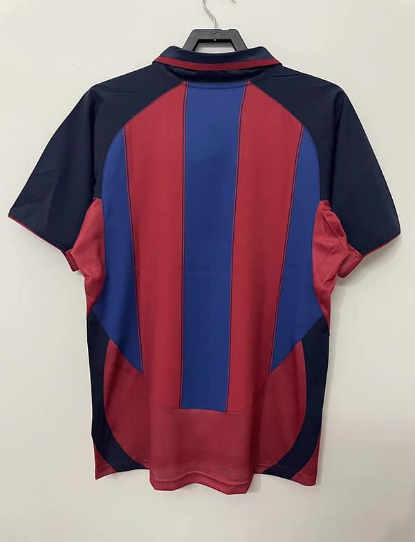 Retro 03/04 Barcelona Home Soccer Jersey - Image 2