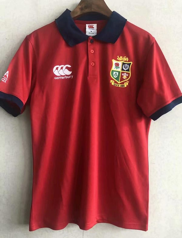 British & Irish Lions Mens Home Nations Polo Shirt - Red - Image 4