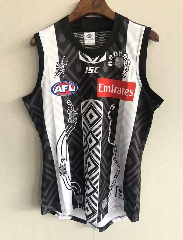 Collingwood Magpies 2020 Men's Indigenous Football Guernsey - Image 4
