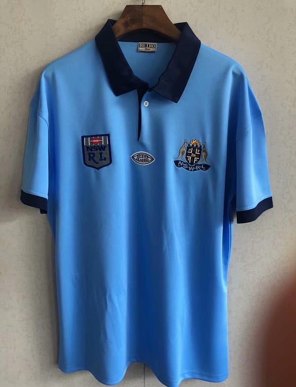 NSW Blues 1985 Men's Retro Rugby Jersey - Image 3