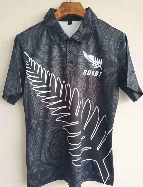 All Blacks 2021 Mens Football Polo Shirt - Image 3